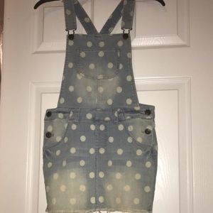 Blue jean overall dress